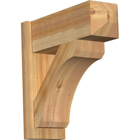 Ekena Millwork Legacy Craftsman Rough Sawn Outlooker, Western Red Cedar, 8"W x 22"D x 22"H OUT08X22X22LEC04RWR